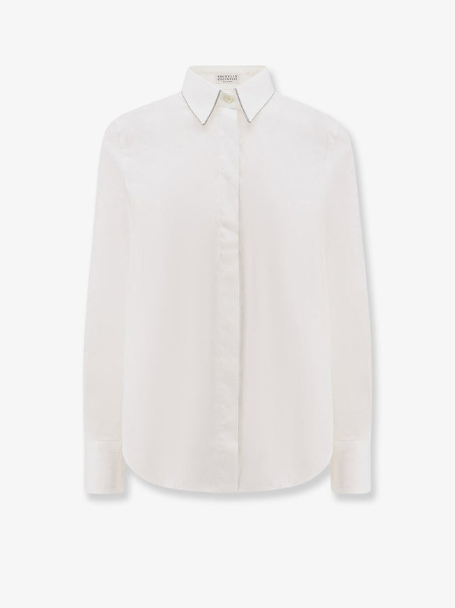 Brunello Cucinelli Cotton Blend Shirt White