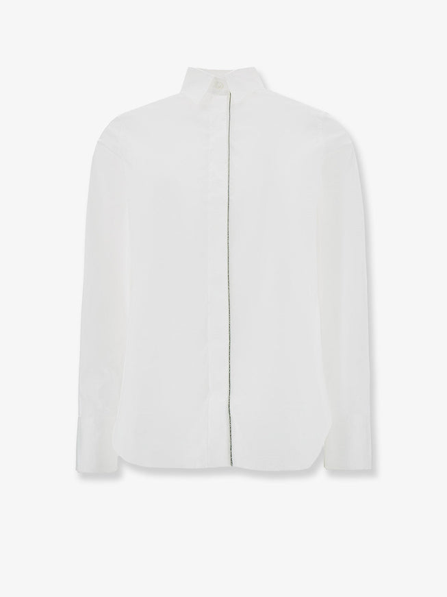 Brunello Cucinelli Cotton Blend Shirt White