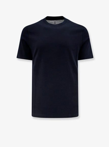 Brunello Cucinelli Cotton T-Shirt Navy