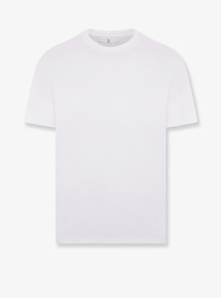 Brunello Cucinelli Cotton T-Shirt Bianco