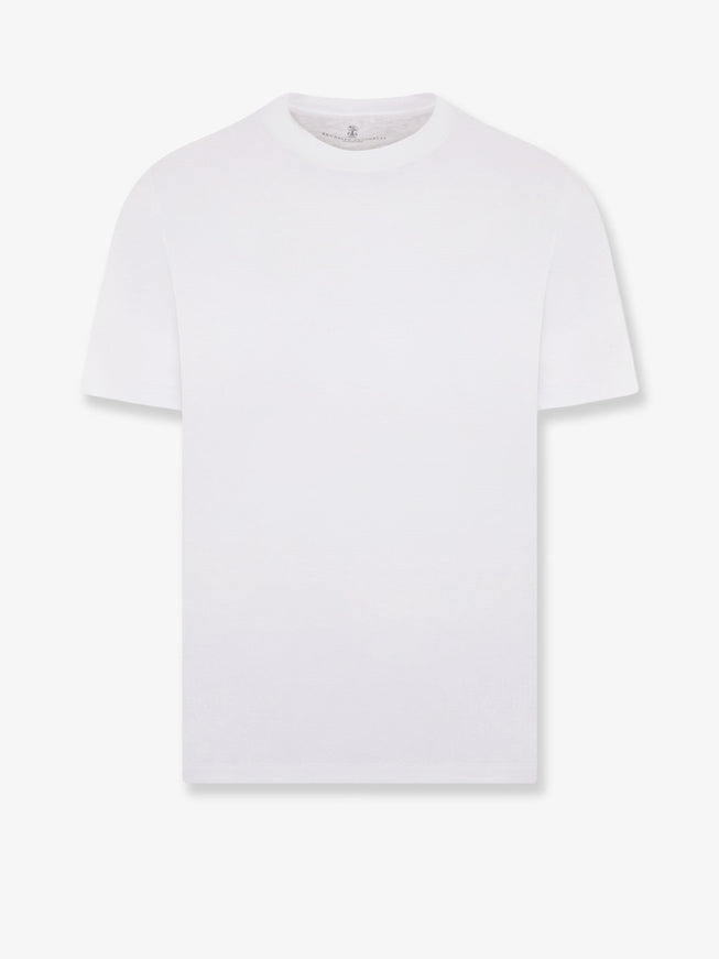 Brunello Cucinelli Cotton T-Shirt Bianco