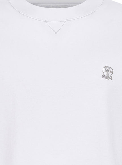 Brunello Cucinelli Cotton T-Shirt With Logo
