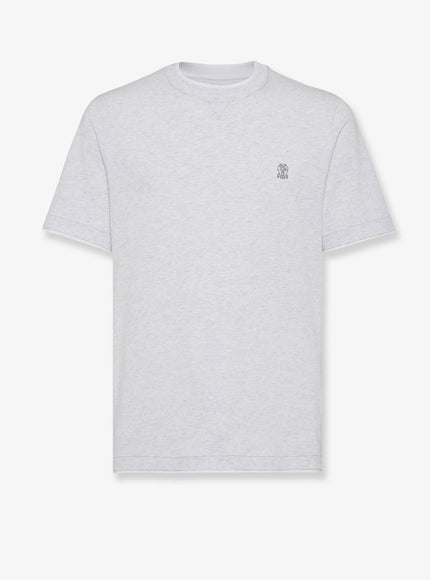 Brunello Cucinelli Cotton T-Shirt Perlabianco