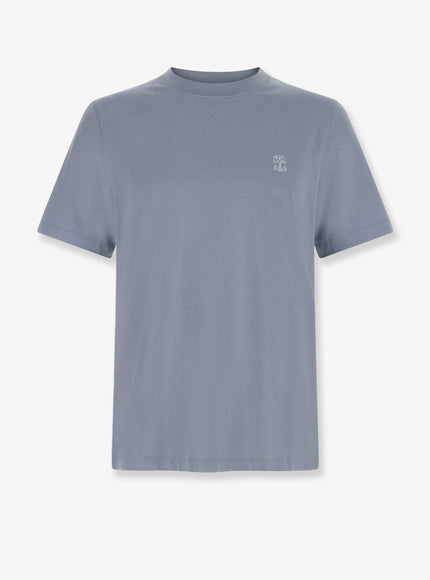 Brunello Cucinelli Cotton T-Shirt Carta Zucchero Off White