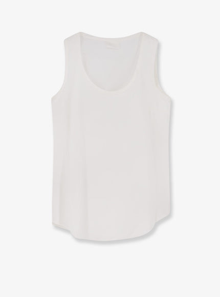 Brunello Cucinelli Stretch Silk Top Natural