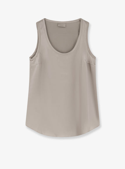 Brunello Cucinelli Stretch Silk Top Rosemary