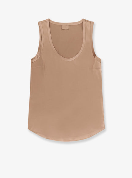 Brunello Cucinelli Stretch Silk Top Pralines