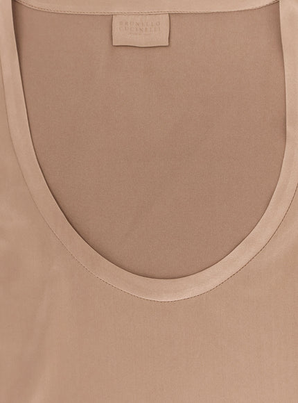 Brunello Cucinelli Stretch Silk Top