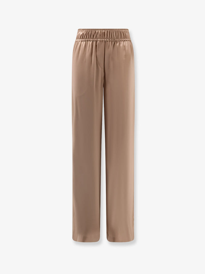 Brunello Cucinelli Silk Trousers Pralines