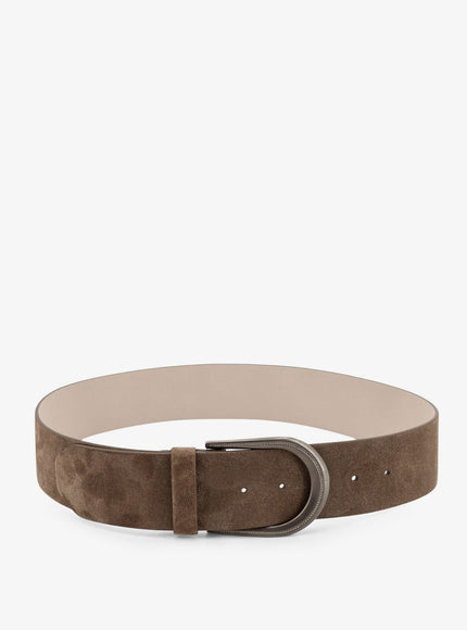 Brunello Cucinelli Suede Belt Torba