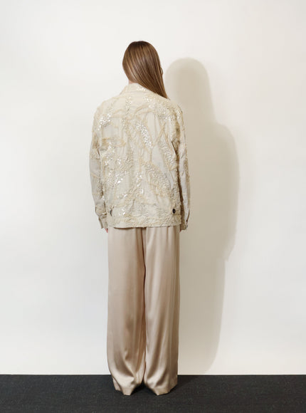 Brunello Cucinelli Cotton Blend Jacket With Embroidery