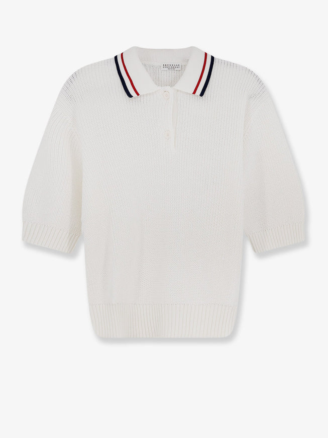 Brunello Cucinelli Cotton Sweater Panamamarinacremisi