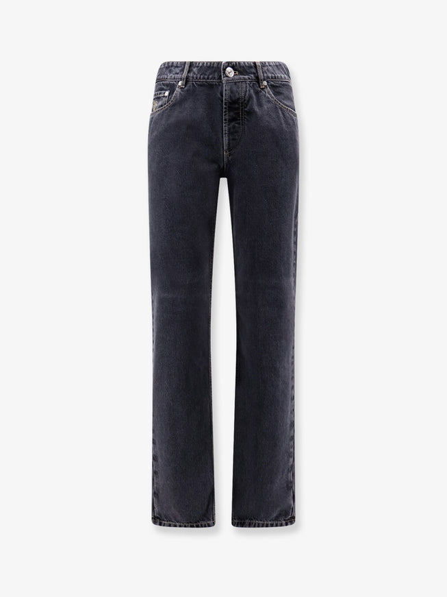 Brunello Cucinelli Traditional Fit Cotton Jeans Denimgrigioscuro