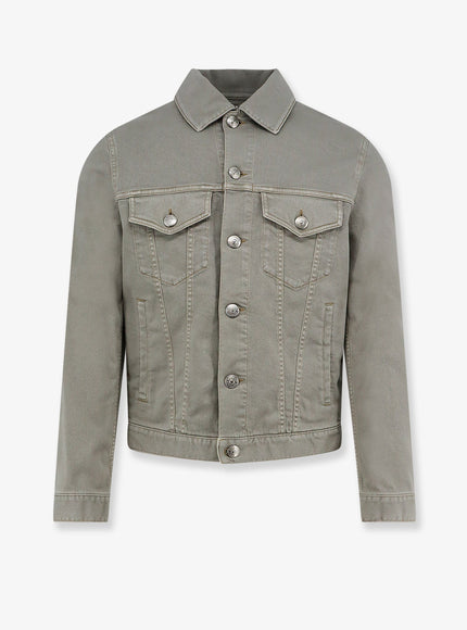 Brunello Cucinelli Grey Denim Jacket Marrone