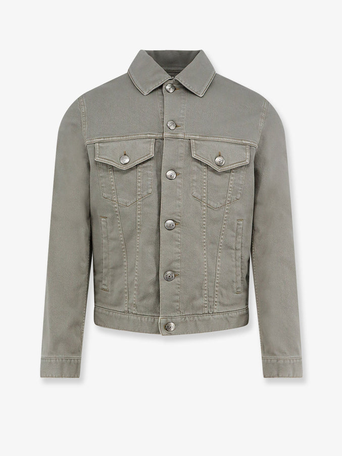 Brunello Cucinelli Grey Denim Jacket Marrone
