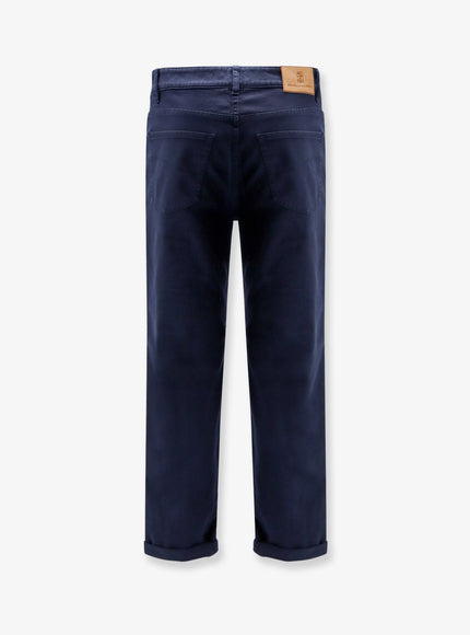Brunello Cucinelli Traditional Fit Cotton Trousers