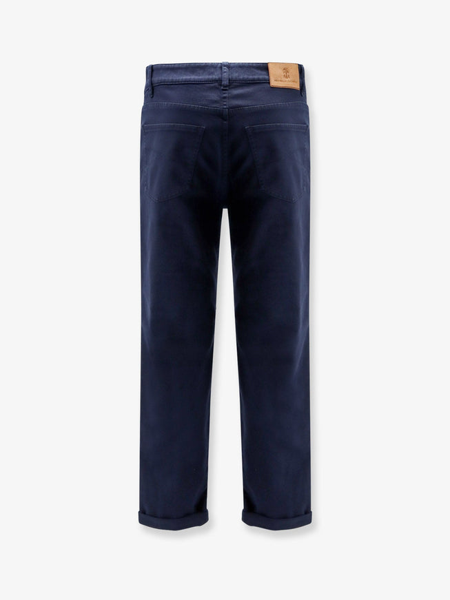 Brunello Cucinelli Traditional Fit Cotton Trousers