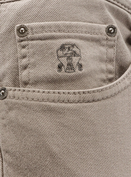 Brunello Cucinelli Traditional Fit Cotton Trousers