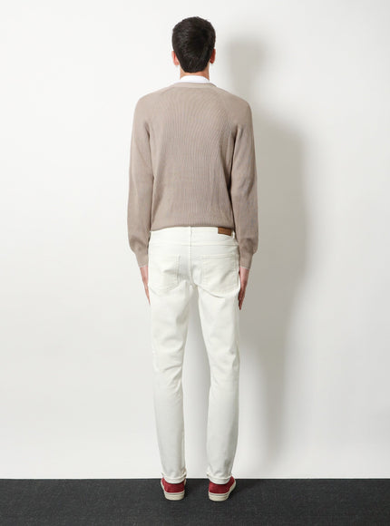 Brunello Cucinelli White Denim Trousers