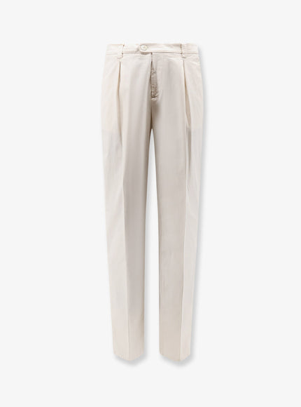 Brunello Cucinelli Stretch Cotton Trousers Englishwhite