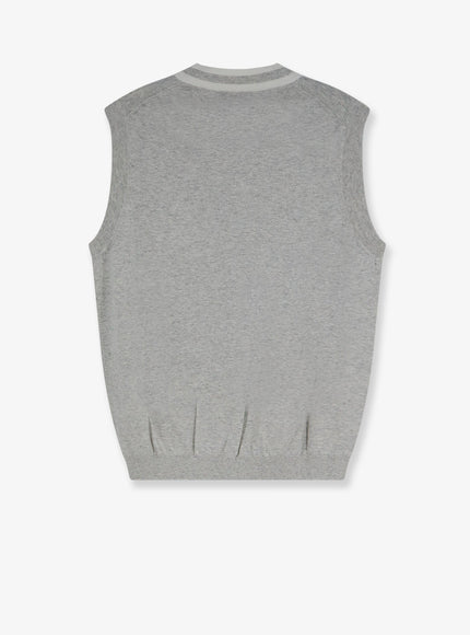 Brunello Cucinelli Cotton Vest With Front Logo Patch