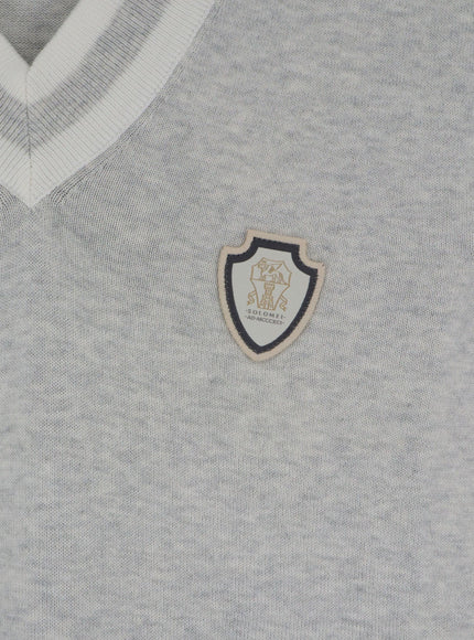 Brunello Cucinelli Cotton Vest With Front Logo Patch