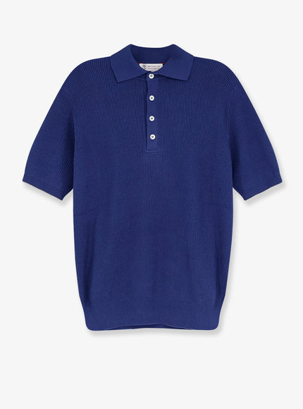 Brunello Cucinelli Cotton Polo Shirt Aviogrigiochiaro
