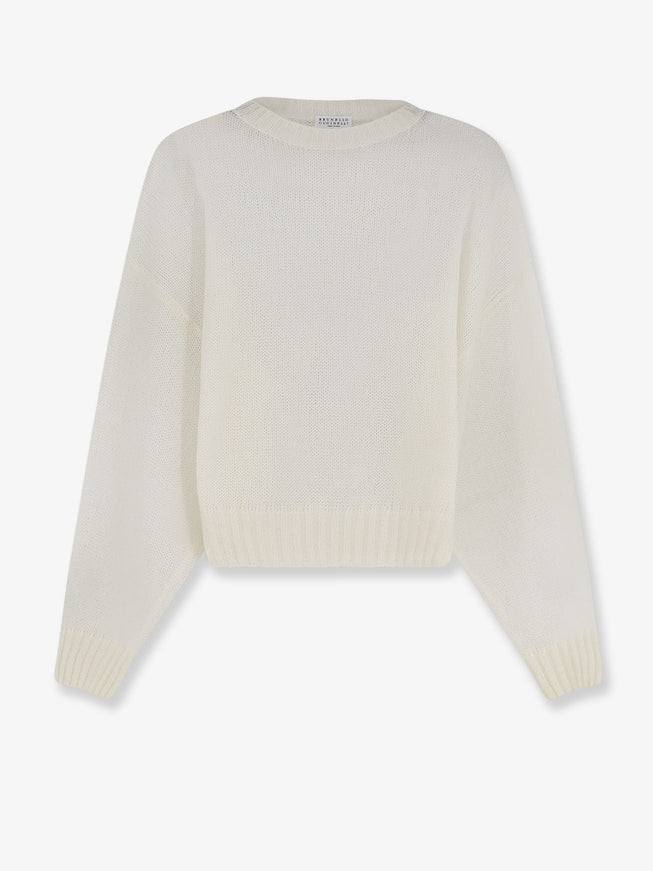 Brunello Cucinelli Mohair And Wool Blend Sweater Panama