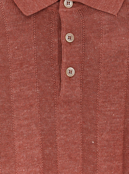 Brunello Cucinelli Linen And Cotton Blend Polo Shirt