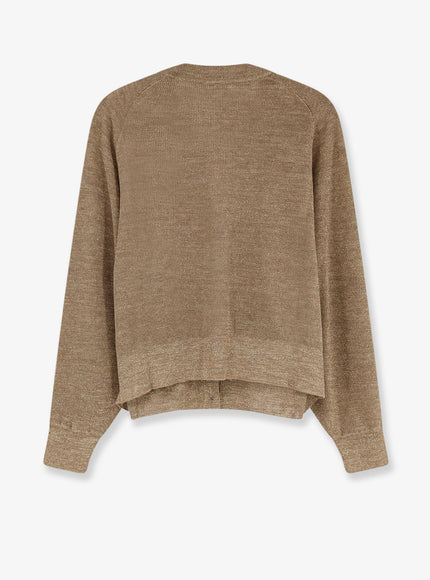 Brunello Cucinelli Linen Blend Cardigan With Lurex Effect