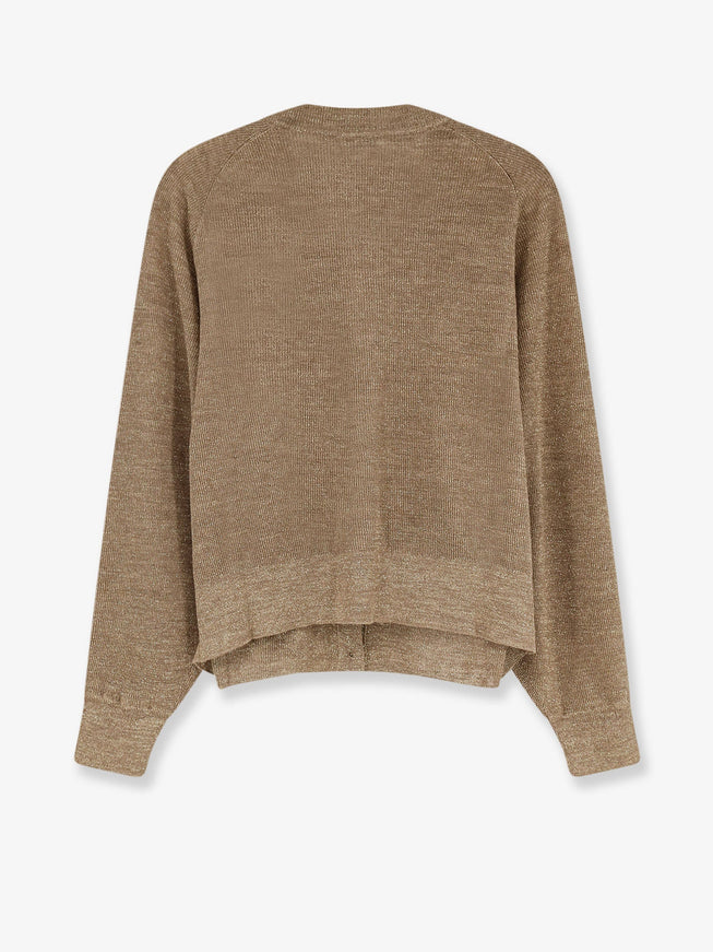 Brunello Cucinelli Linen Blend Cardigan With Lurex Effect