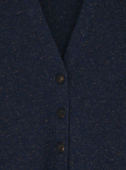 Brunello Cucinelli Cashmere And Viscose Blend Cardigan With Lurex Motif