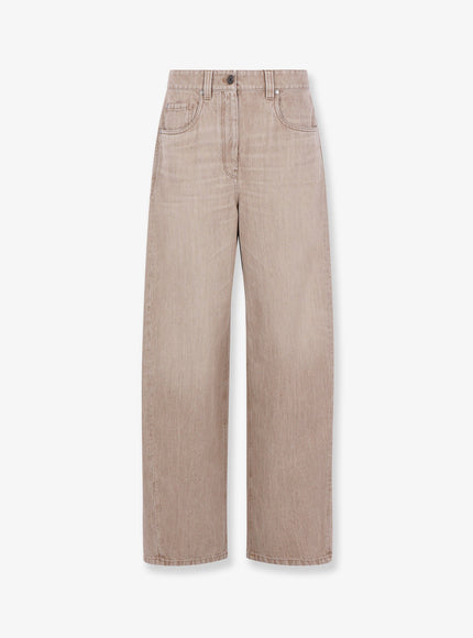 Brunello Cucinelli The Wide Barrel Jean Desert Denim