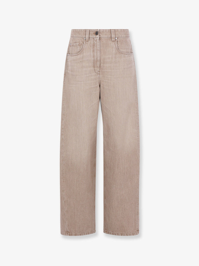 Brunello Cucinelli The Wide Barrel Jean Desert Denim