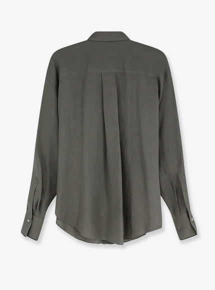 Brunello Cucinelli Linen Shirt With Monili Detail