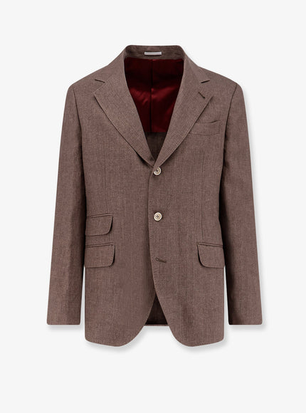 Brunello Cucinelli Linen Blazer Nocciola