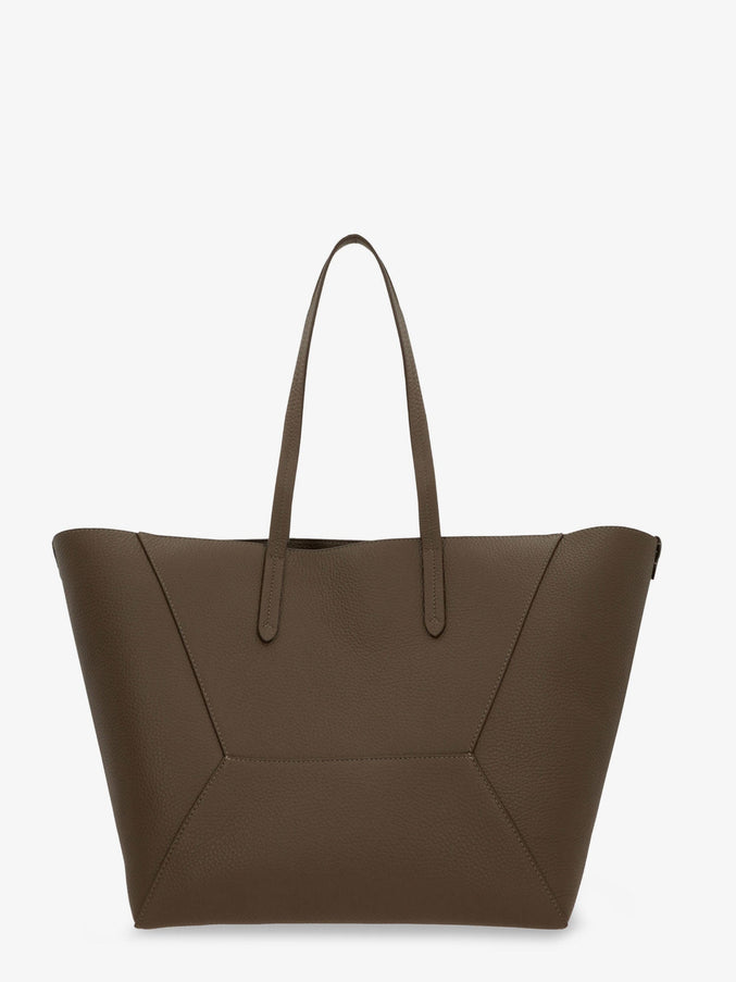 Brunello Cucinelli Bc Duo Hammered Leather Shoulder Bag