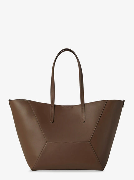 Brunello Cucinelli Bc Duo Hammered Leather Handbag