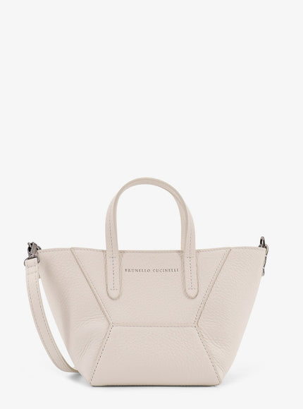Brunello Cucinelli Bc Duo Leather Crossbody Bag Uni Butter