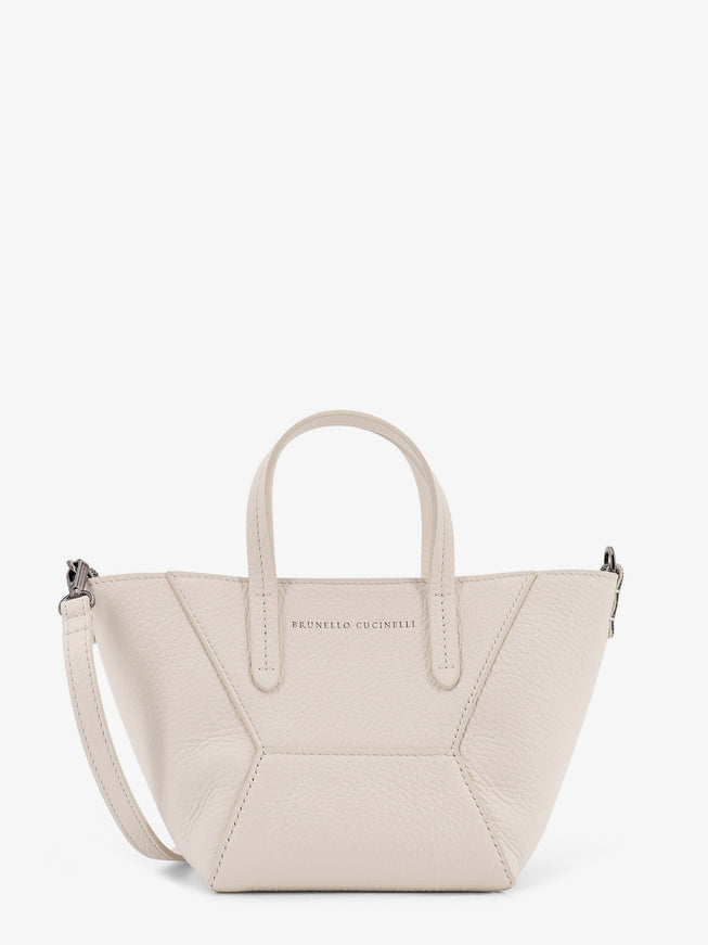 Brunello Cucinelli Bc Duo Leather Crossbody Bag Uni Butter