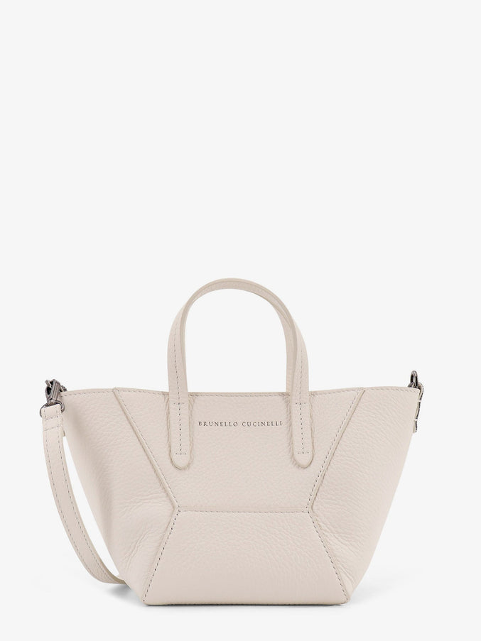 Brunello Cucinelli Bc Duo Leather Crossbody Bag Uni Butter