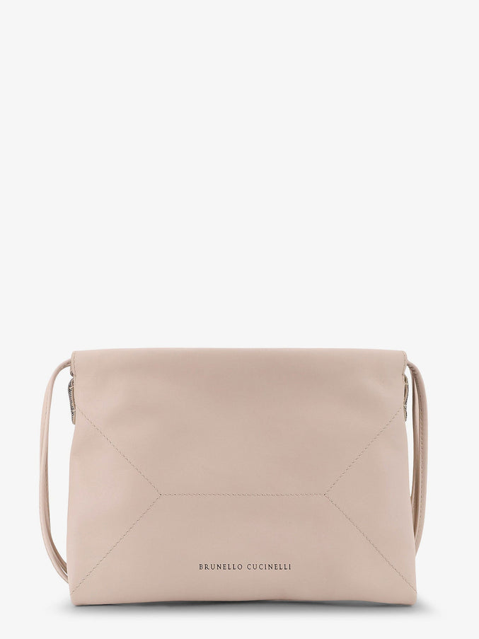 Brunello Cucinelli Bc Duo Leather Shoulder Bag Uni Avory