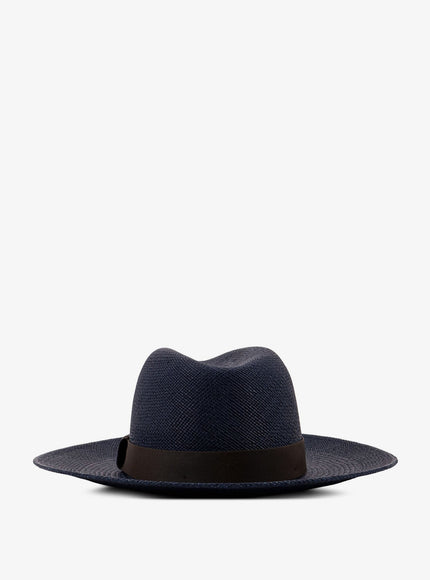Brunello Cucinelli Raffia Fedora Hat With Monili Detail