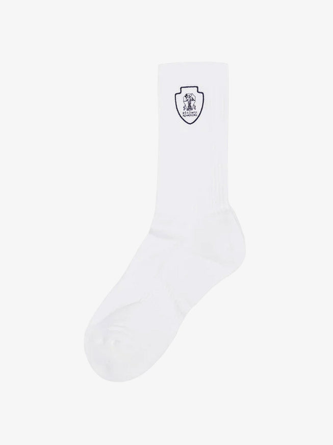 Brunello Cucinelli Cotton Blend Socks Biancogrigiochiaro