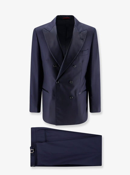 Brunello Cucinelli Virgin Wool And Silk Tuxedo Navynotte