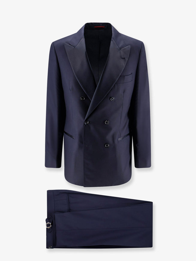 Brunello Cucinelli Virgin Wool And Silk Tuxedo Navynotte