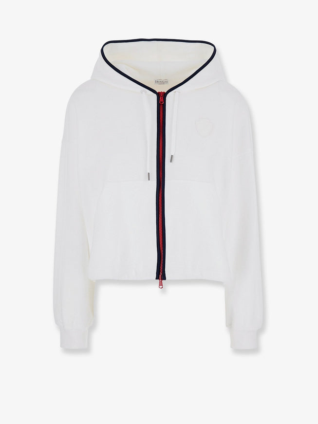 Brunello Cucinelli Cotton Sweatshirt Offwhite
