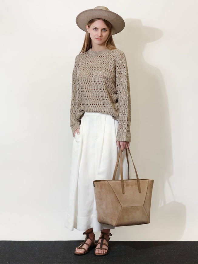 Brunello Cucinelli Viscose And Linen Skirt