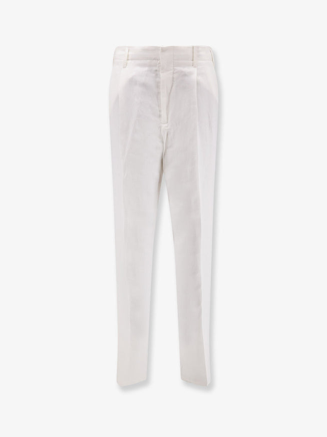 Brunello Cucinelli Linen And Cotton Trousers Neve