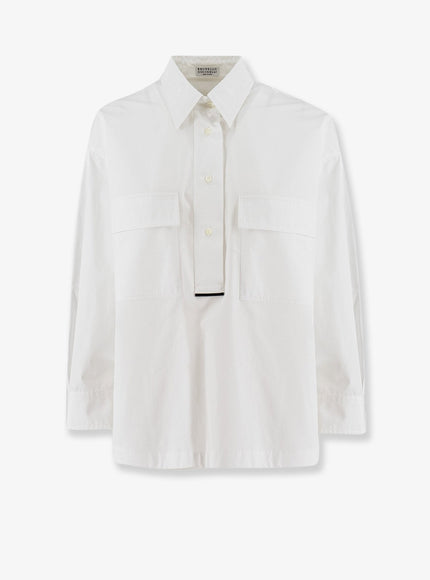 Brunello Cucinelli Cotton Shirt White